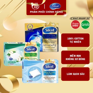 Bông tẩy trang cao cấp, nhiều lớp, không xù, không xơ Nhật Bản Silcot Velvet Touch Cotton