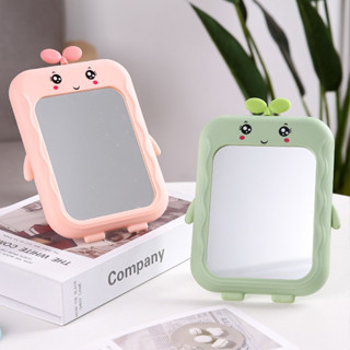 Gương để bàn trang điểm to đứng được, gương soi mặt, kính để bàn, Gương cầm tay dễ thương hình mầm cây dễ thương