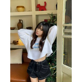 Quần short cạp cao phối chỉ nổi bật phong cách ulzzang , quần short túi hộp | kami short | secodee