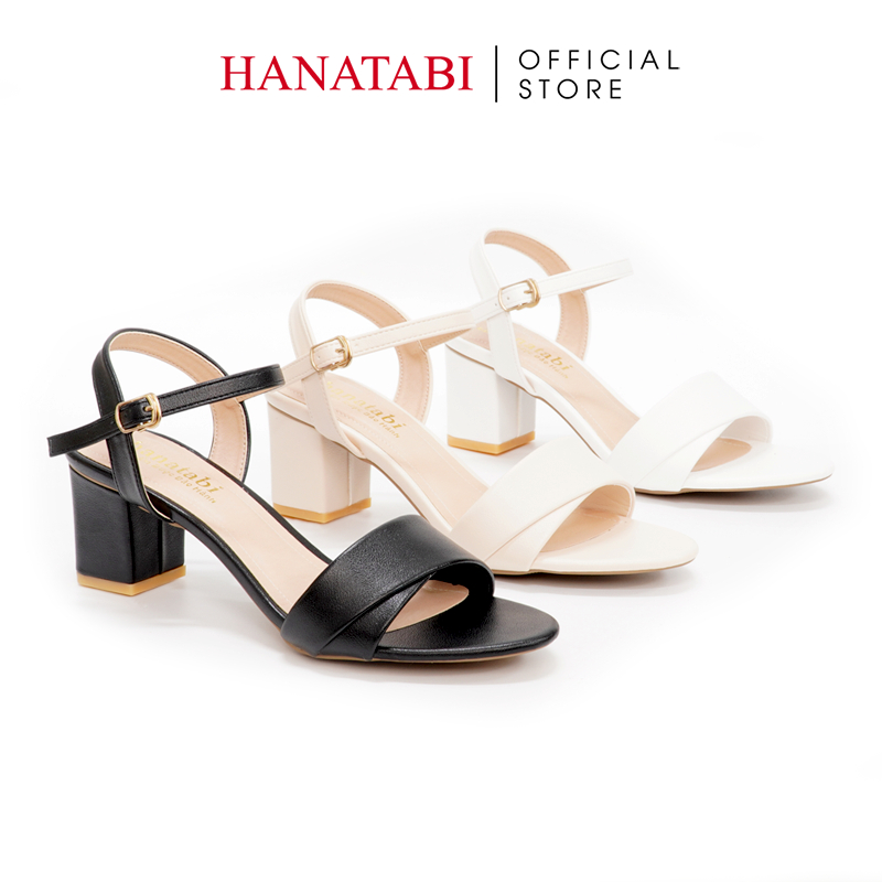 Sandal Nữ Hanatabi Quai Ngang 1 Xếp Gót 5cm Hậu C Đế TA Cao Cấp Chống Trơn Trượt Mã HNSDG5F928