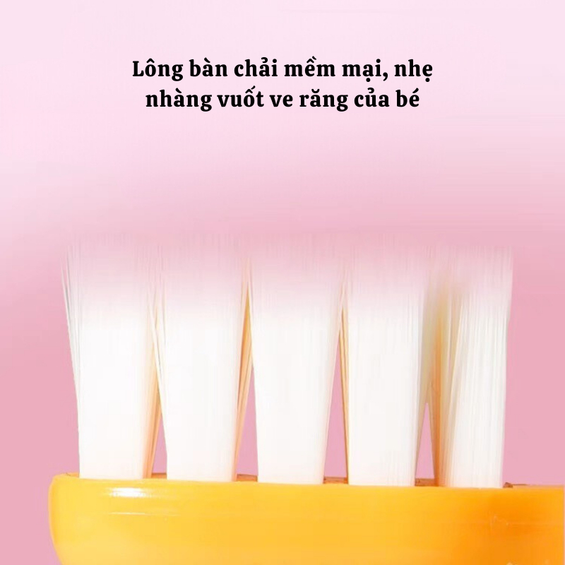 Bàn Chải Đánh Răng NAMIKO Cho Bé Họa Tiết Khủng Long Lông Siêu Mềm