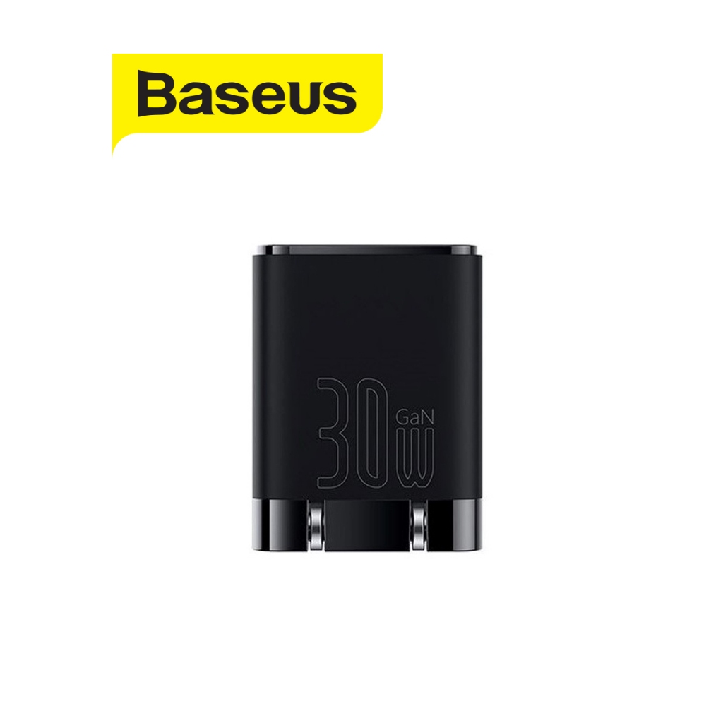 Củ sạc nhanh Baseus GAN3 30W 90 độ 1 cổng Type-C chất liệu cao cấp chống cháy ,chân cắm dẹt