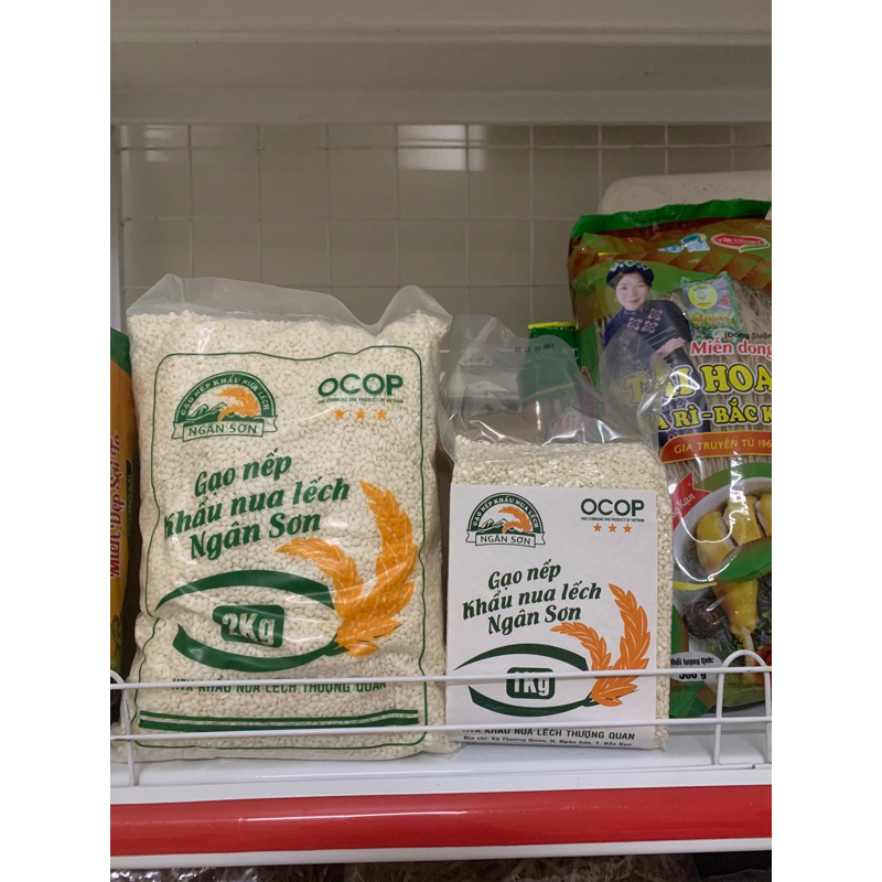 Gạo nếp nương - Khẩu Nua Lếch 1kg (gạo đặc sản Bắc Kạn)