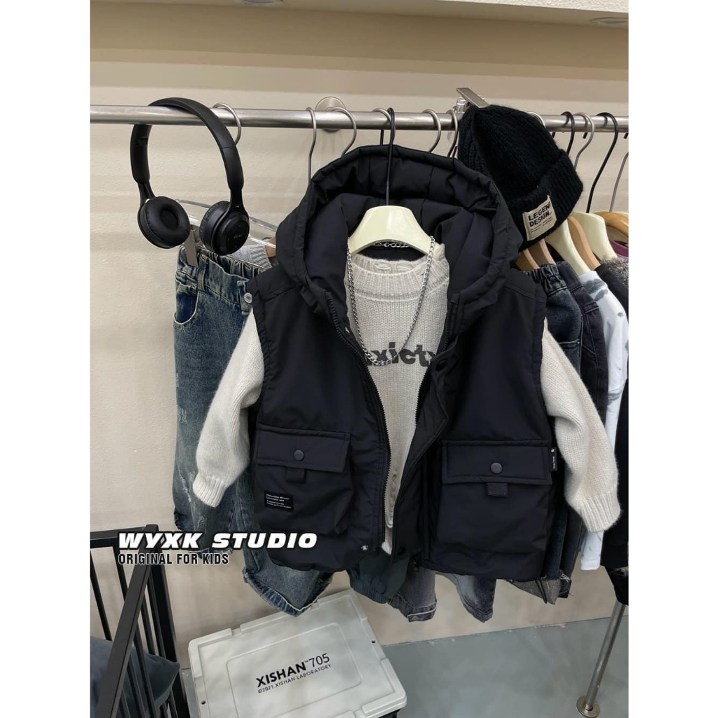 Áo phao gile túi hộp zr cho bé