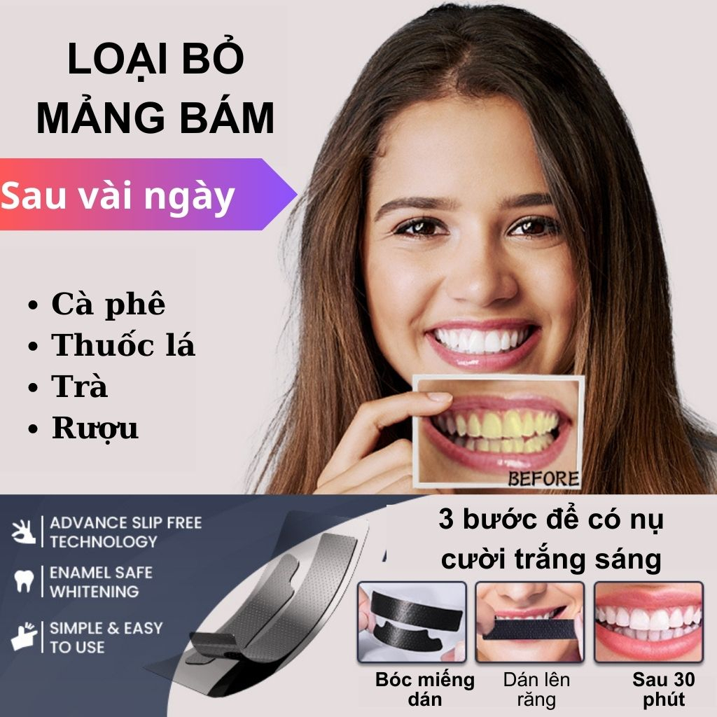 Bộ kit Tẩy trắng răng 28 miếng dán trắng+ Đèn 24 LED Fairywill FW-106, không dây - Hiệu quả ngay sau 2 tuần.