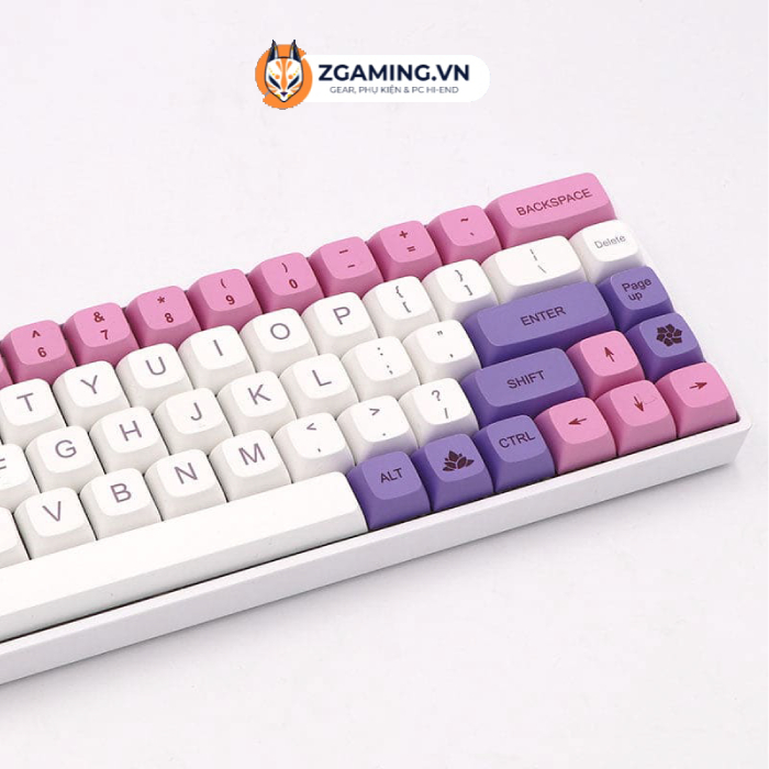 Keycap Gumei Purple | PBT | Dyesub | OEM | 104 Phím | Layout 87/104 | Sẵn Hàng Hỏa Tốc