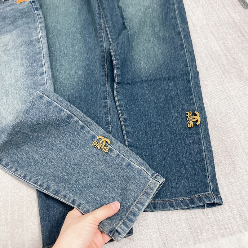 QUẦN BAGGY BOY DÃN LOGO KÈM TAG 2 MÀU