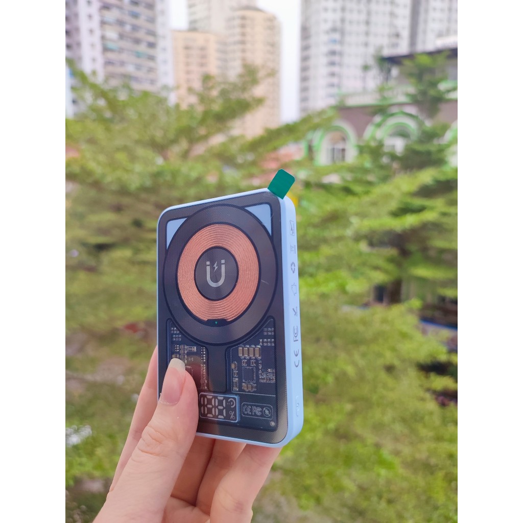 Sạc dự phòng không dây - trong suốt TOTU CPBW -015, sạc nhanh 5000mAh, Bảo hành 12 tháng, Chính Hãng