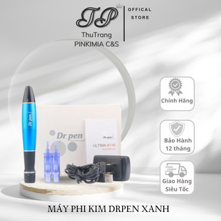 Máy lăn kim, máy phi kim dr pen xanh a1 tích điện cấy tảo cấy phấn cấy trắng da