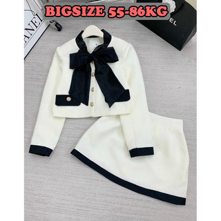 Sét áo dạ nơ phối chân váy bigsize_tcstore98
