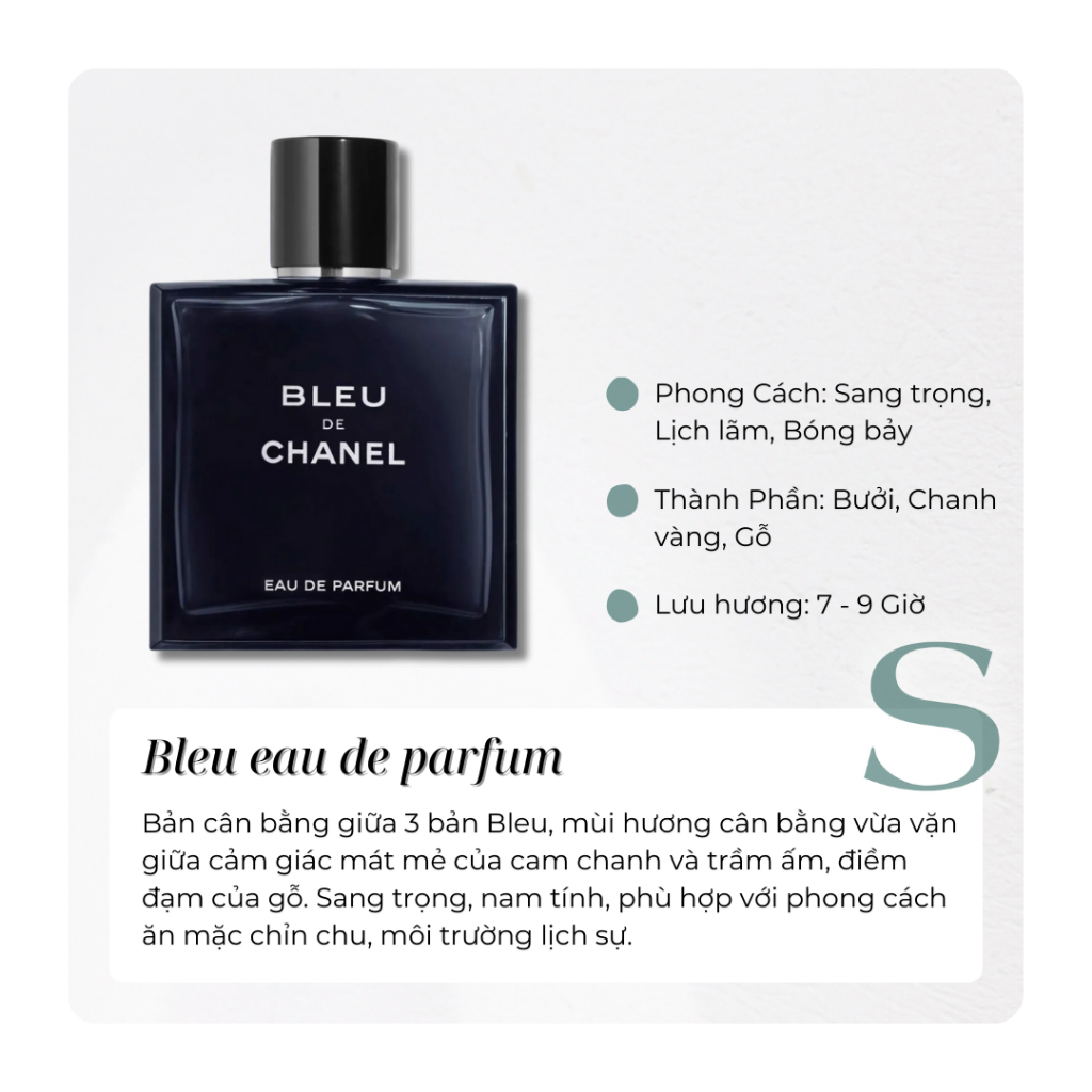 Nước Hoa Chà Neo Bleu Các Bản - Mẫu Thử Nước Hoa
