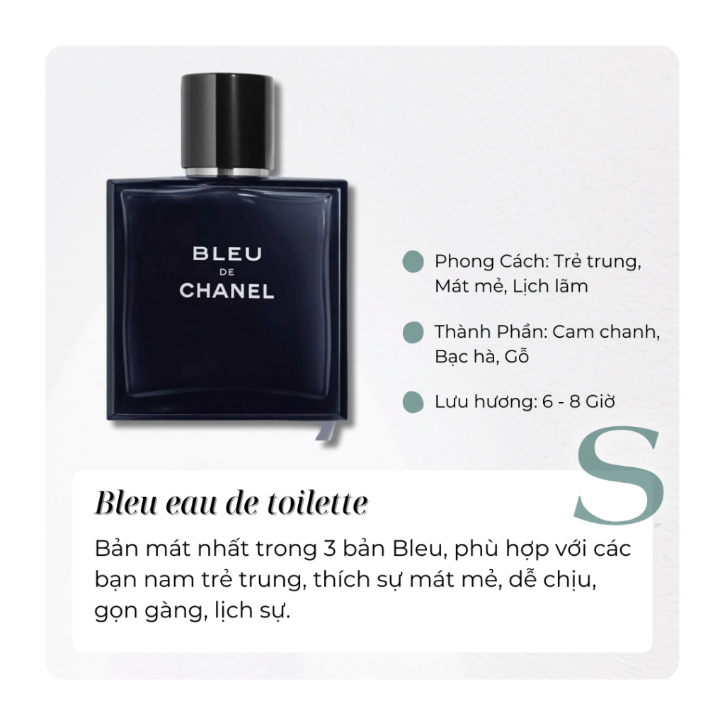 Nước Hoa Chà Neo Bleu Các Bản - Mẫu Thử Nước Hoa