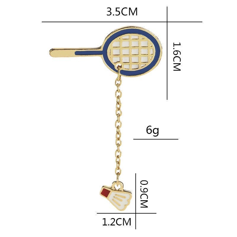 Ghim Cài Áo Hình Cầu Lông Ghim Thể Thao Cho Bạn Bè - Quà Tặng Ý Nghĩa