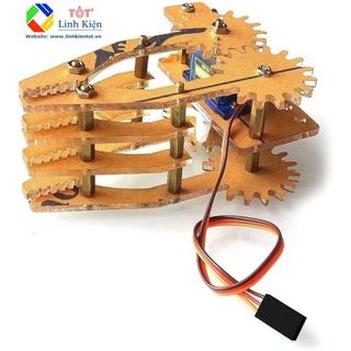 Mỏ kẹp robot chất liệu acrylic giáo dục stem - tay gắp robot tương thích servo sg90, mg90