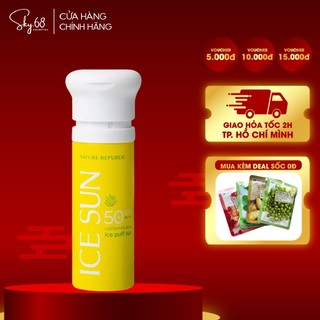 Kem Chống Nắng Ice Sun Nature Republic California Aloe Ice Puff Sun SPF 50+ PA++++ 100ml