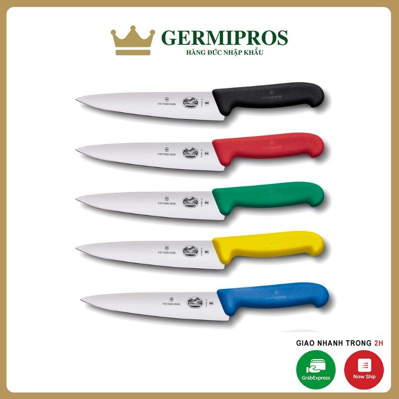 Dao thái Victorinox Fibrox cán nhựa siêu sắc, dao nhà bếp Victorinox nhập khẩu Thụy Sỹ