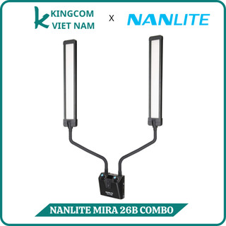 NANLITE MIRA 26B COMBO - Đèn Led Hỗ Trợ Ánh Sáng Cho Livestreams, Phun Xăm, Làm Môi, Makeup Beauty - Hàng Chính Hãng