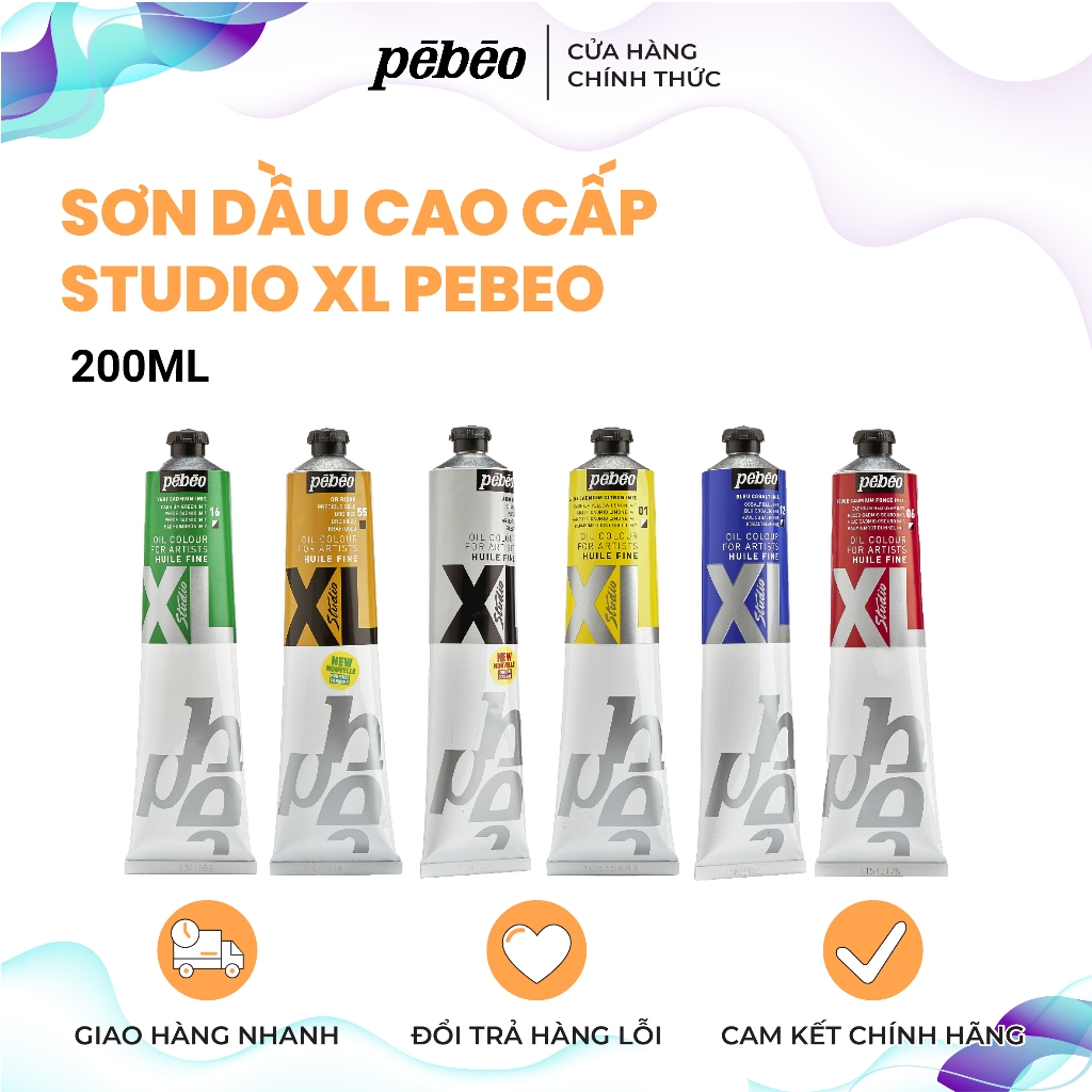 [ PÉBÉO OFFICIAL VIỆT NAM ] Sơn Dầu Cao Cấp Studio XL 200ml Pébéo (Bảng Màu 2)