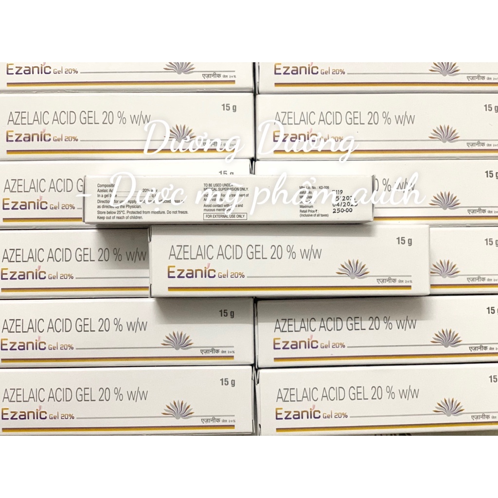 Kem Giảm Mụn Giảm Thâm Dưỡng Trắng Sáng Da Ezanic Azelaic 20% 15g