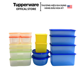 Bộ hộp trữ đông, trữ mát Tupperware Colorful Modern Set 16 hộp - Bảo hành trọn đời - Nhựa nguyên sinh PP số 5