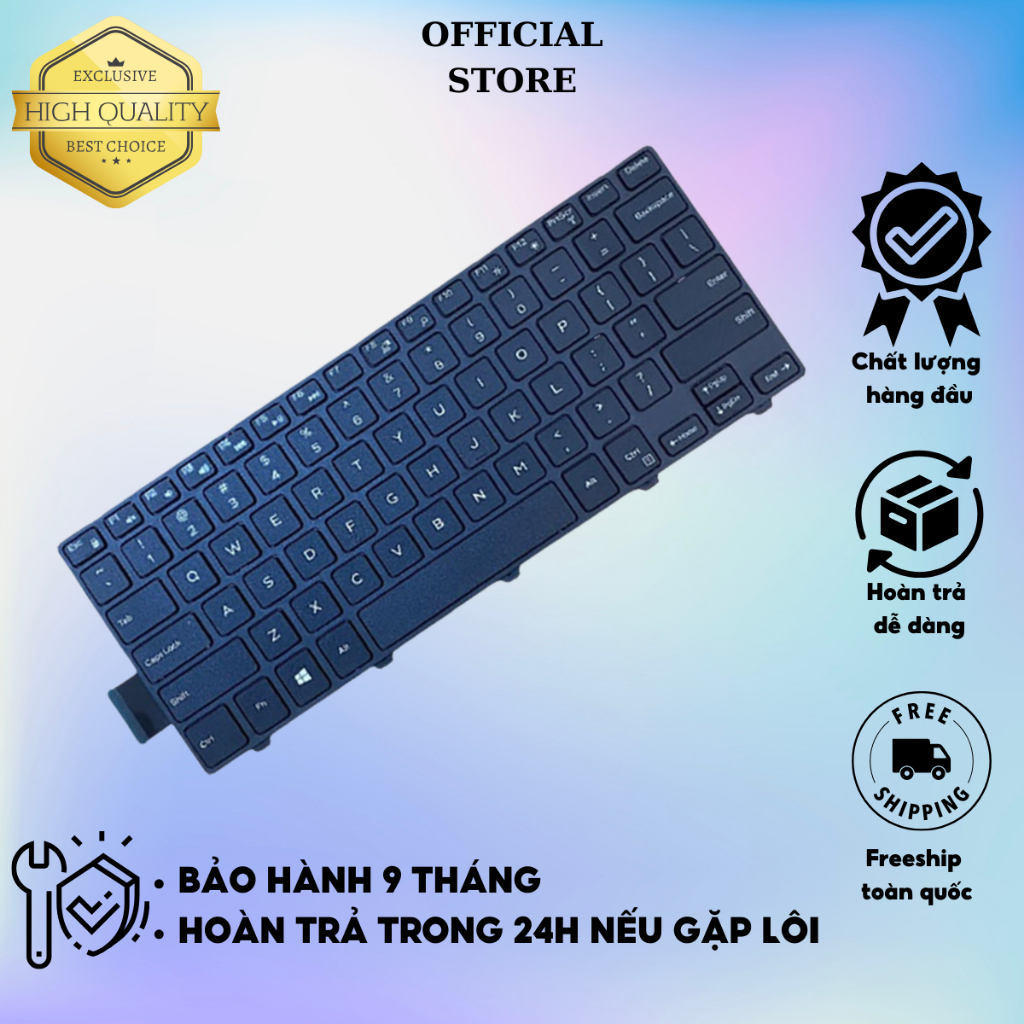 PHÍM DELL 3441 3442 TƯƠNG THÍCH:Inspiron 14-3441 3442 3443 3445 3446 3451 3452 3458 3459 3462 3476 5442 5443 5445 5447