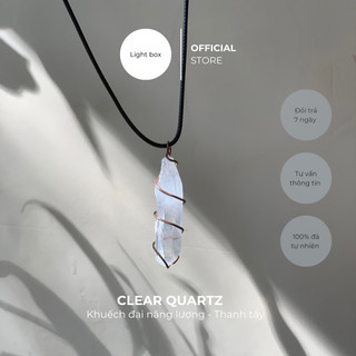 Dây chuyền - CLEAR QUARTZ, dây chuyền nam nữ, dây chuyền handmade, phong thủy