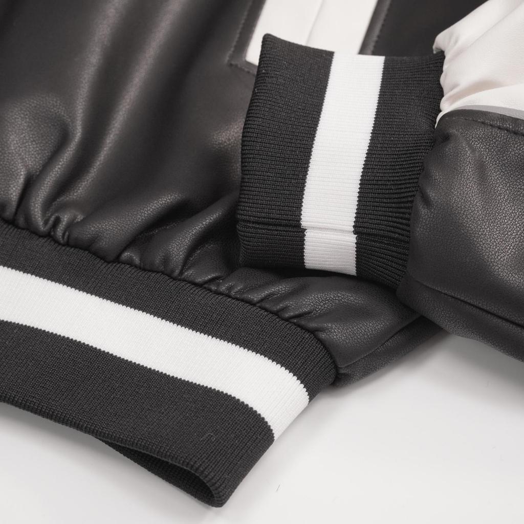 Áo Khoác Bomber Varsity Jacket Steve Basic Leather