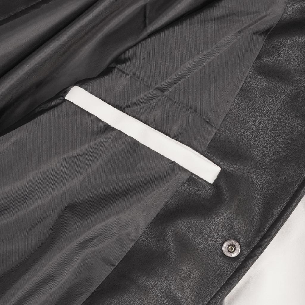 Áo Khoác Bomber Varsity Jacket Steve Basic Leather