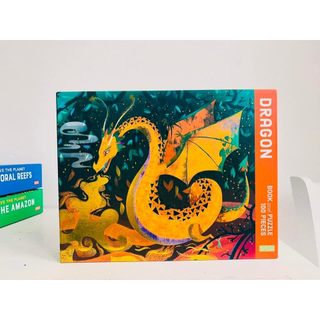 Dragon (Book and Puzzle 100 pieces) - Bộ ghép hình 100 chi tiết chủ đề rồng phun lửa