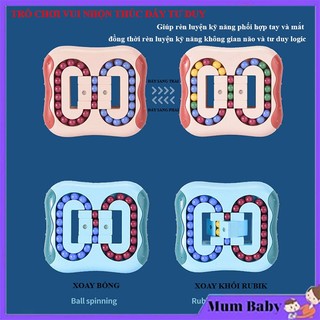 Đồ chơi Rubik hạt đậu thần kì, giải đố Spiner xoay, hạt đậu bánh xe Magic Bean xoay tròn, rubik biến thể