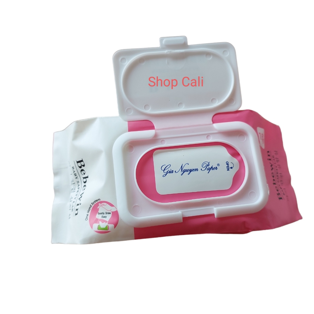 Sỉ 1 thùng 30 gói khăn ướt BEBEWIN không mùi ,Không paraben bản siêu to,dày an toàn cho da bé,ko hoá chất gói to