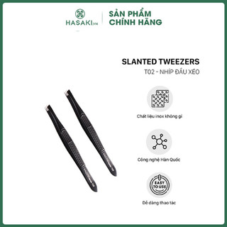Nhíp Đầu Xéo Vacosi T02 Slanted Tweezers Hasaki Sản Phẩm Chính Hãng