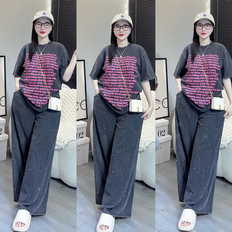 Set áo phông kèm quần xuông hàng cao cấp loại 1