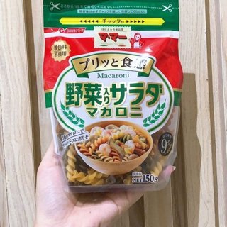 Nui xoắn rau củ Macaroni nisin mẫu mới 150g cho bé từ 9 tháng