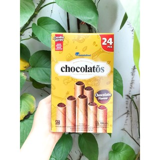 Bánh Quế Gery Socola Chocolatõs Chocolate Flavour (Hộp 336g - Vàng Đất)