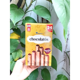 Bánh Quế Gery Socola Chocolatõs Chocolate Flavour (Hộp 336g - Vàng Đất)