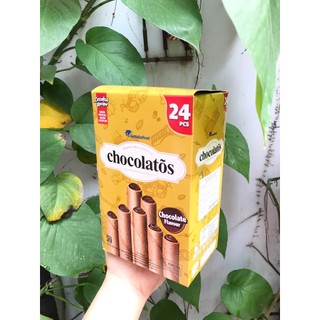 Bánh Quế Gery Socola Chocolatõs Chocolate Flavour (Hộp 336g - Vàng Đất)