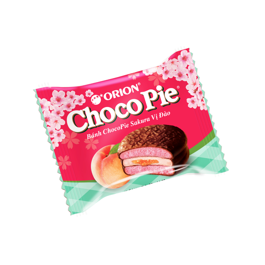 Bánh Choco Pie Sakura Vị Đào Orion