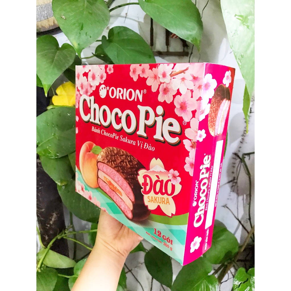 Bánh Choco Pie Sakura Vị Đào Orion