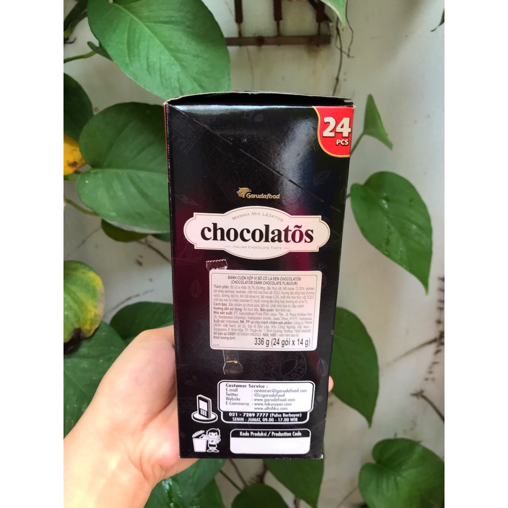 Bánh Quế Gery Sô Cô La Đen Chocolatõs Dark Chocolate Flavour