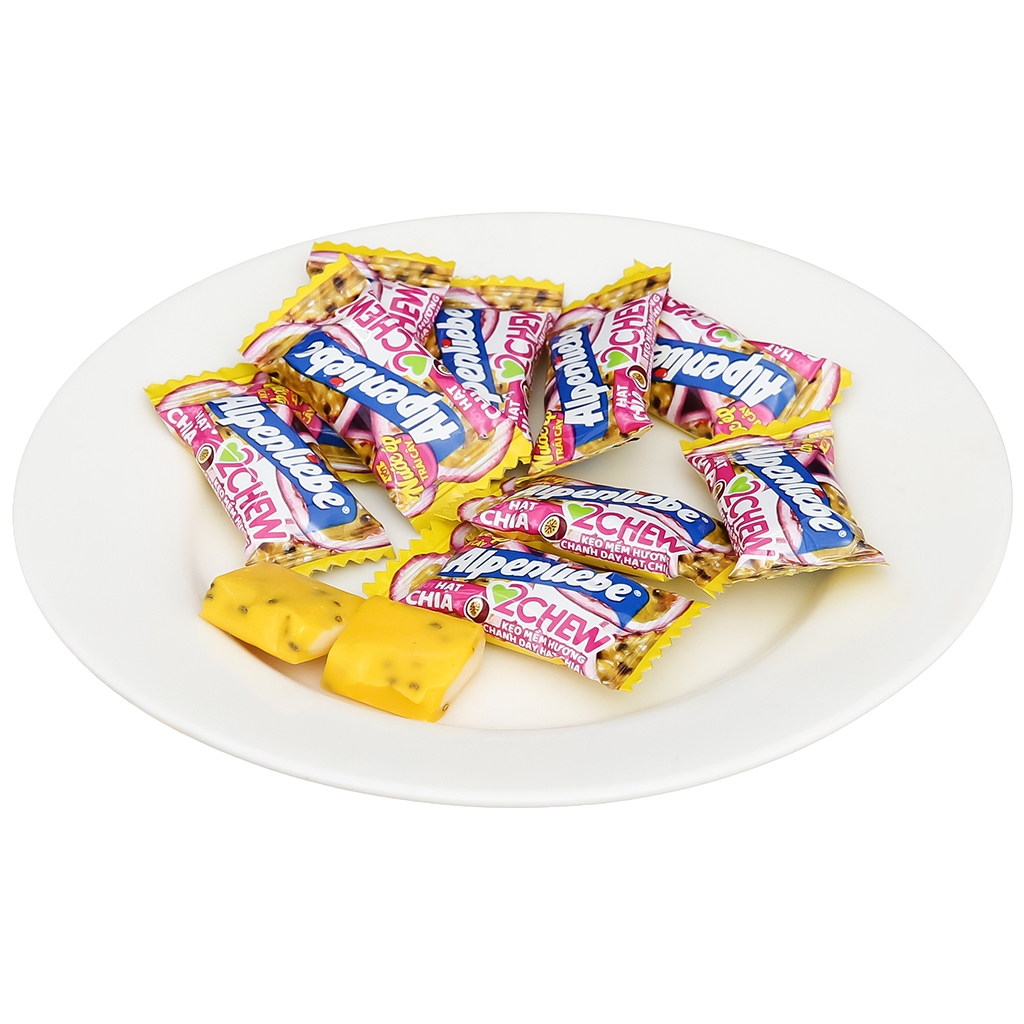 Kẹo Mềm Hương Chanh Dây Hạt Chia Alpenliebe 2Chew