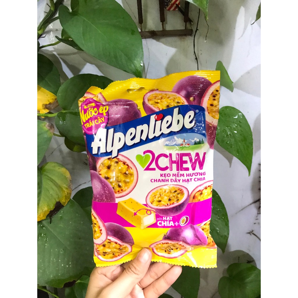 Kẹo Mềm Hương Chanh Dây Hạt Chia Alpenliebe 2Chew