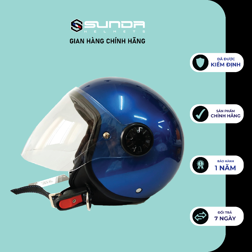 Nón bảo hiểm 3/4 chính hãng SUNDA 228 (nhiều màu)