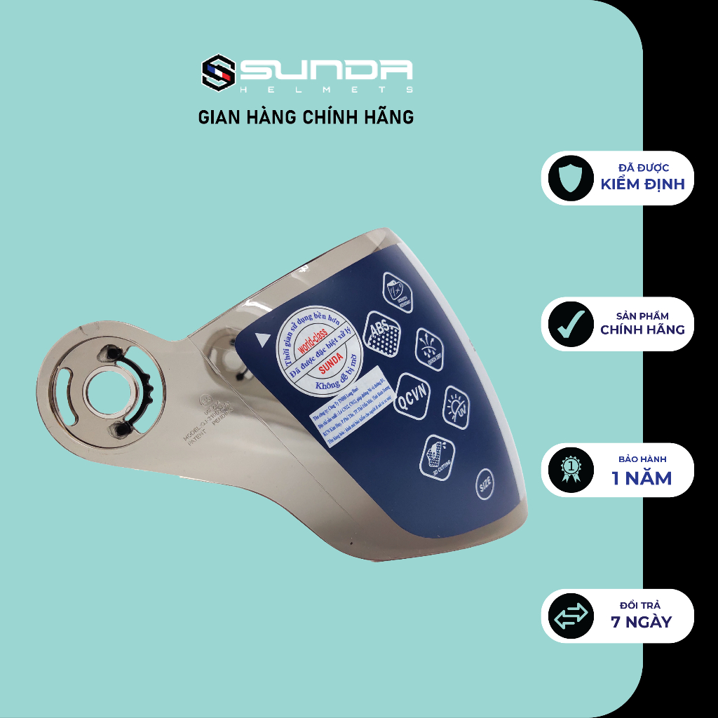 Nón bảo hiểm 3/4 chính hãng SUNDA 228 (nhiều màu)