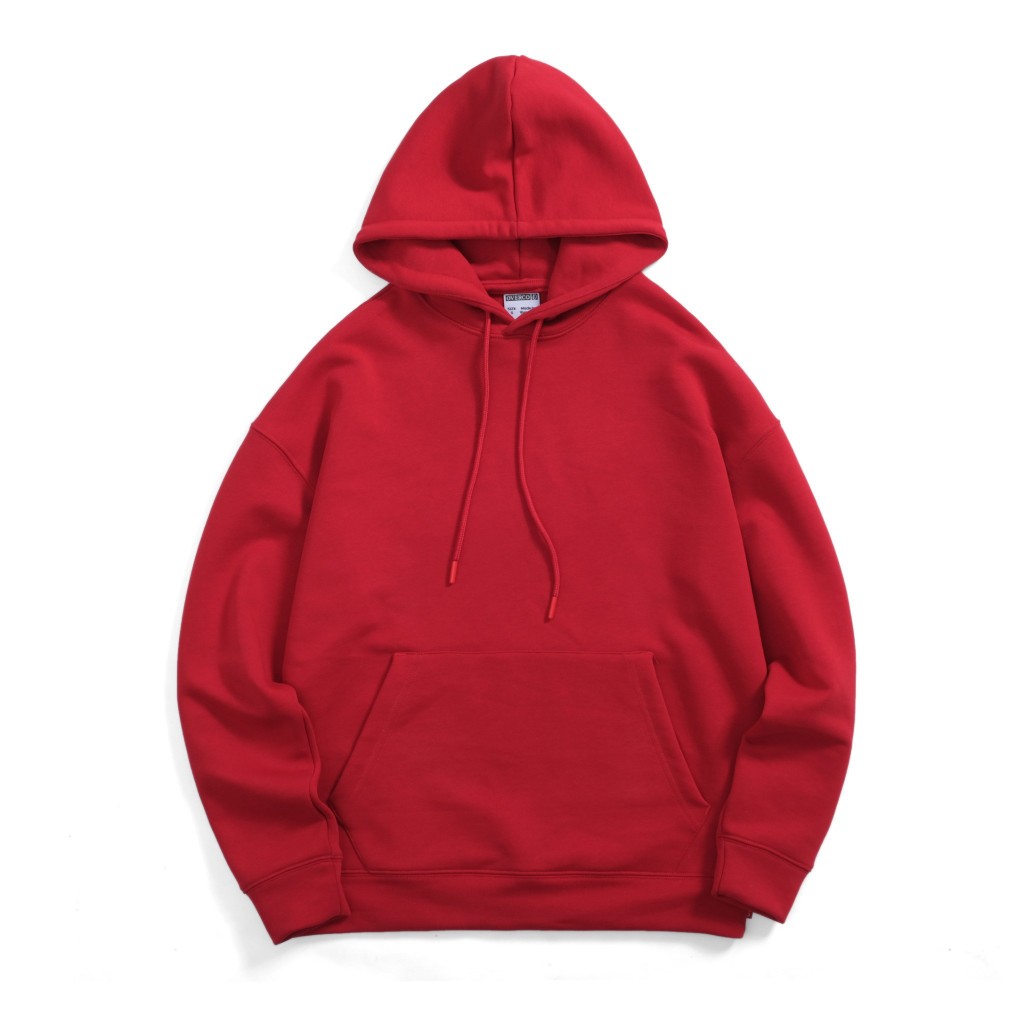 Áo Hoodie Nam Nữ Unisex BASIC OVERCO Chất Nỉ Cotton Lót Bông Mũ 2 Lớp Form Rộng