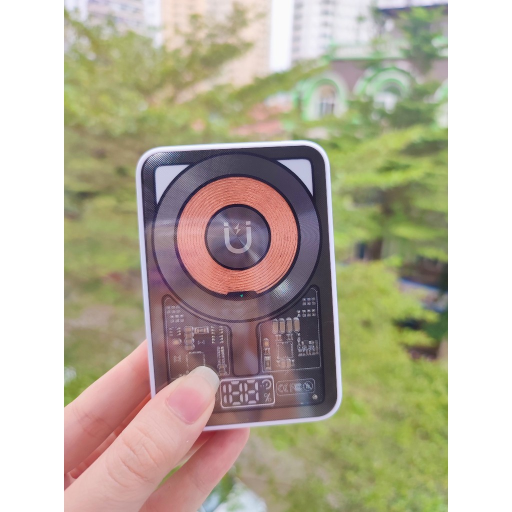 Sạc dự phòng không dây - trong suốt TOTU CPBW -015, sạc nhanh 5000mAh, Bảo hành 12 tháng, Chính Hãng