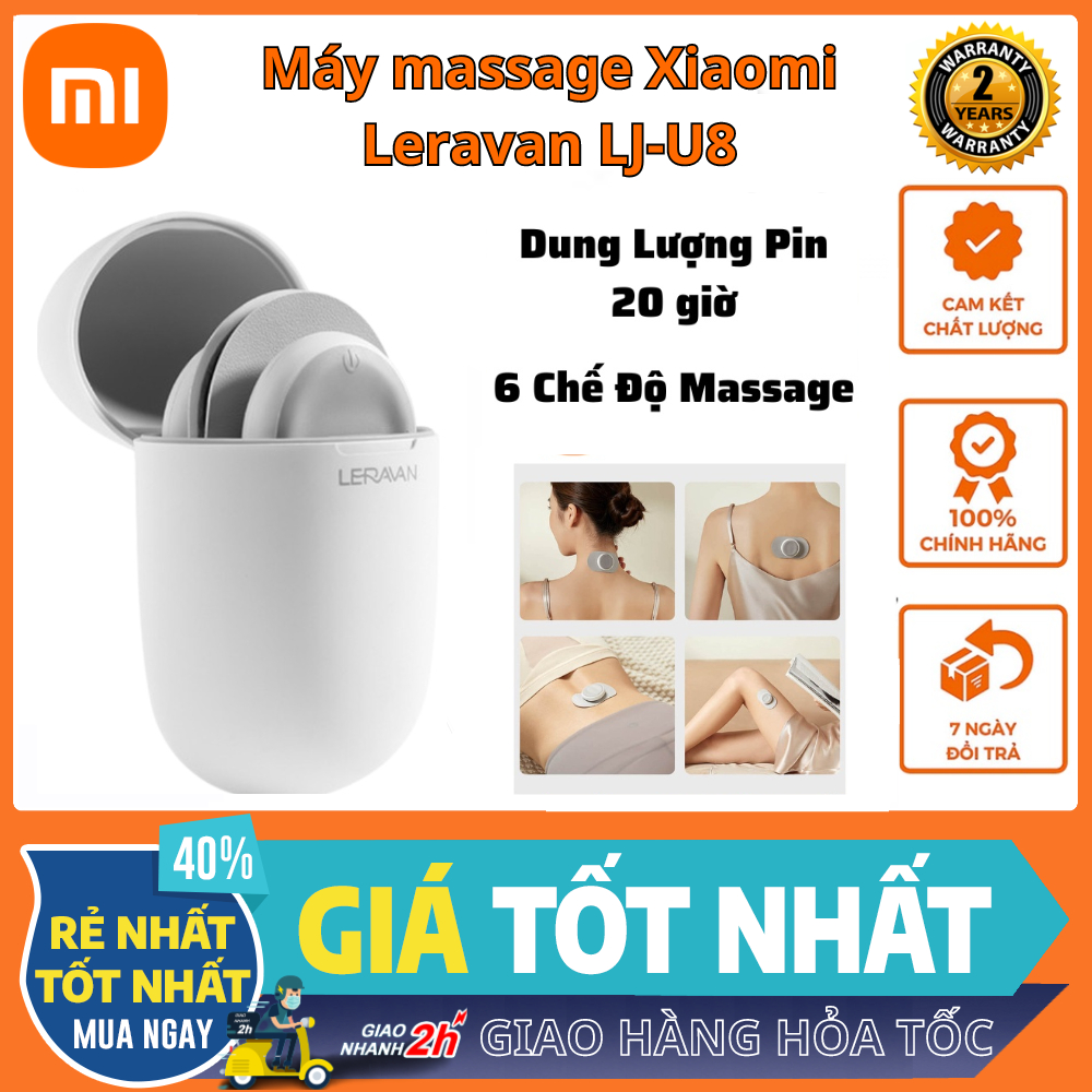 Máy massage cổ vai gáy Xiaomi Leravan LF-U8 Mát Xa Mini kích thích lưu thông khí huyết bảo hành 24 tháng