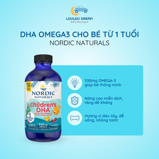 DHA Omega3 Nordic Naturals Children cho bé từ 1 tuổi 119ml/237ml