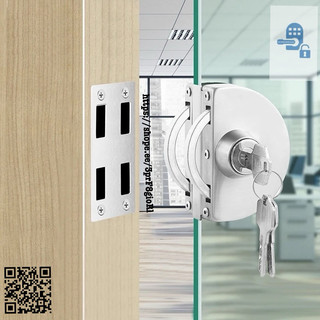 Hoả tốc hcm Khóa cửa lùa kính cường lực 1 cánh . Kg khoan kính