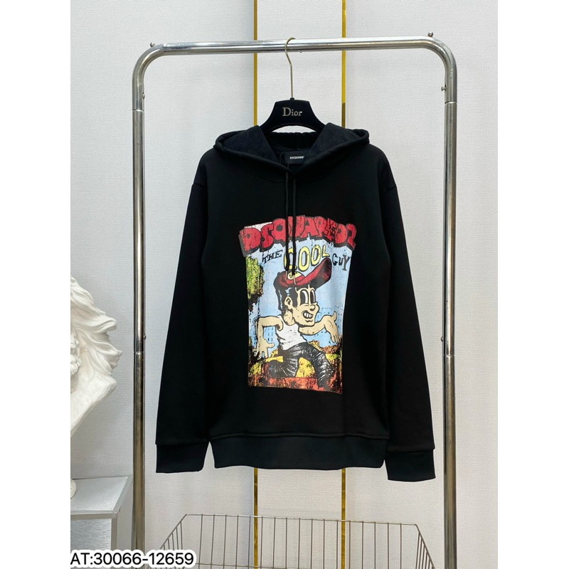 Áo Nỉ Hoodie DSQ2 In Hình Siêu Đẹp_Áo Nỉ Hoodie hình in Cực Nét,Không Vỡ Hình Khi Giặt Máy